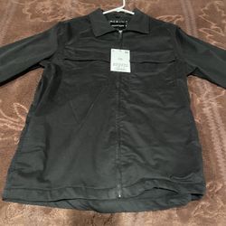 Denim & Flower Mens Jacket Medium New With Tags Black