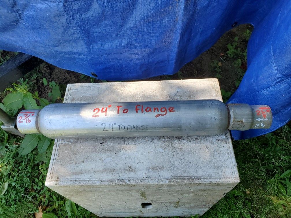 Brand New Universal Exhaust Muffler Resonator Silencer.