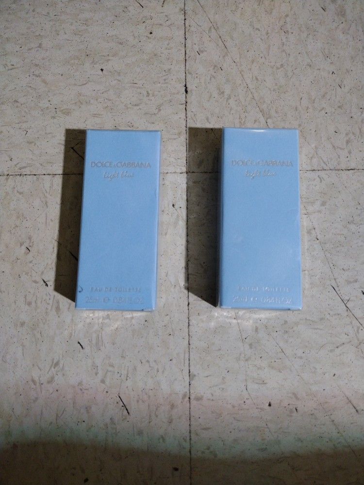 DOLLS IN GABBANA LIGHT BLUE COLOGNE FOR MEN $40 EACH ON THIS ONE IS ONLY ONE LEFT FOR SALE JUST ONE LEFT