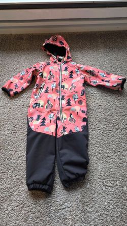 Reima Softshell Fleece-Lined Waterproof Toddler Jumpsuit – Size 92 (2T)