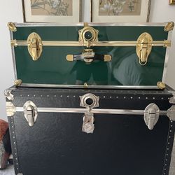 Green Metal Footlocker 