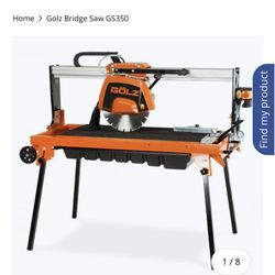 Wet Tile Saw Golz Bridge Saw GS350