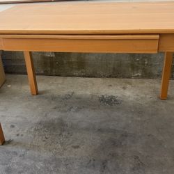 Sturdy Wood Desk W/chair