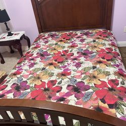 Full Bed Frame and Nightstand 