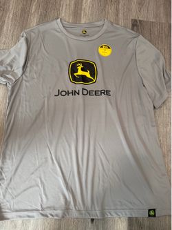 John Deere dri fit shirt x large grey color men’s new