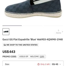  BRAND NEW GUCCI MENS SIZE 11