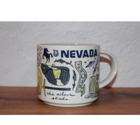 VINTAGE Starbucks Nevada Been There Series Mug 14oz Blue v2 State Collector BEST OFFER NEW NEVER USE