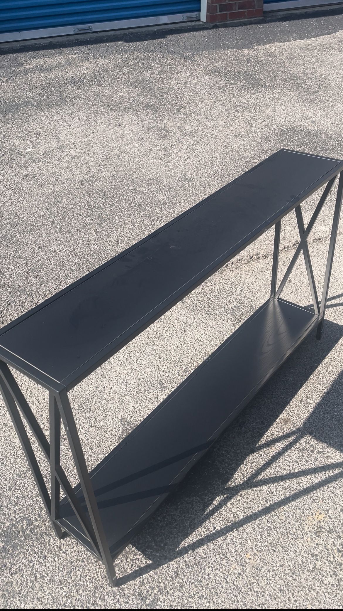 Black Wooden Console Table