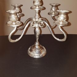 Vintage Silver Plated  Candelabra  GSA