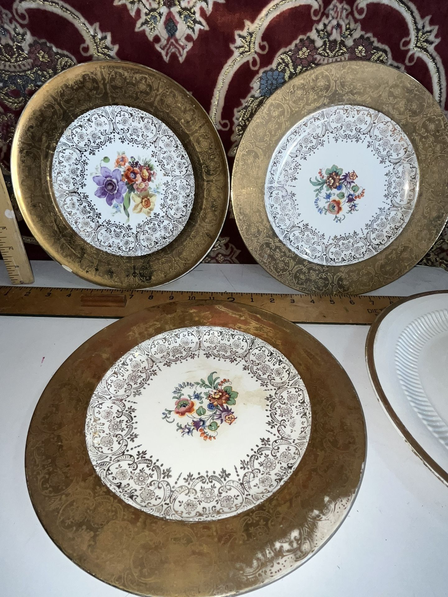 22k Gold Plates Homer Laughlin From Mid 1900s