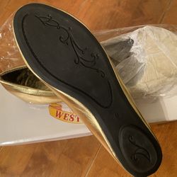 Brand new Gold Flats 