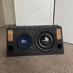 Pyle Pioneer 10s  and  12s Subs with Box and Amp Kit 