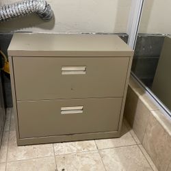 Two drawer lateral file cabinet