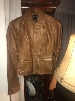 True Religion Brown Leather Jacket
