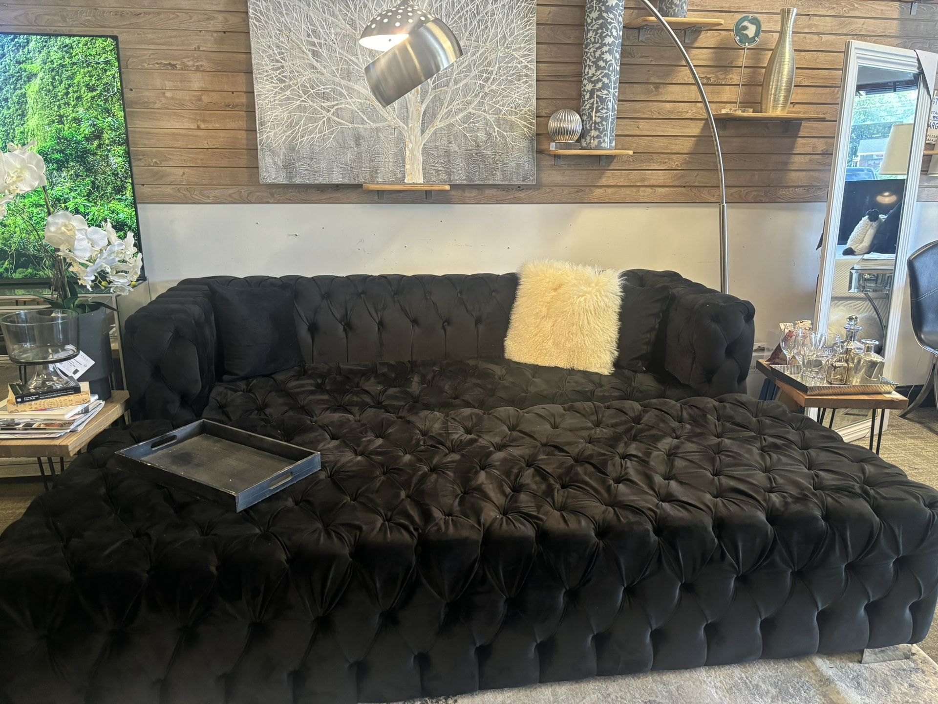Large Sofa With Large Ottoman