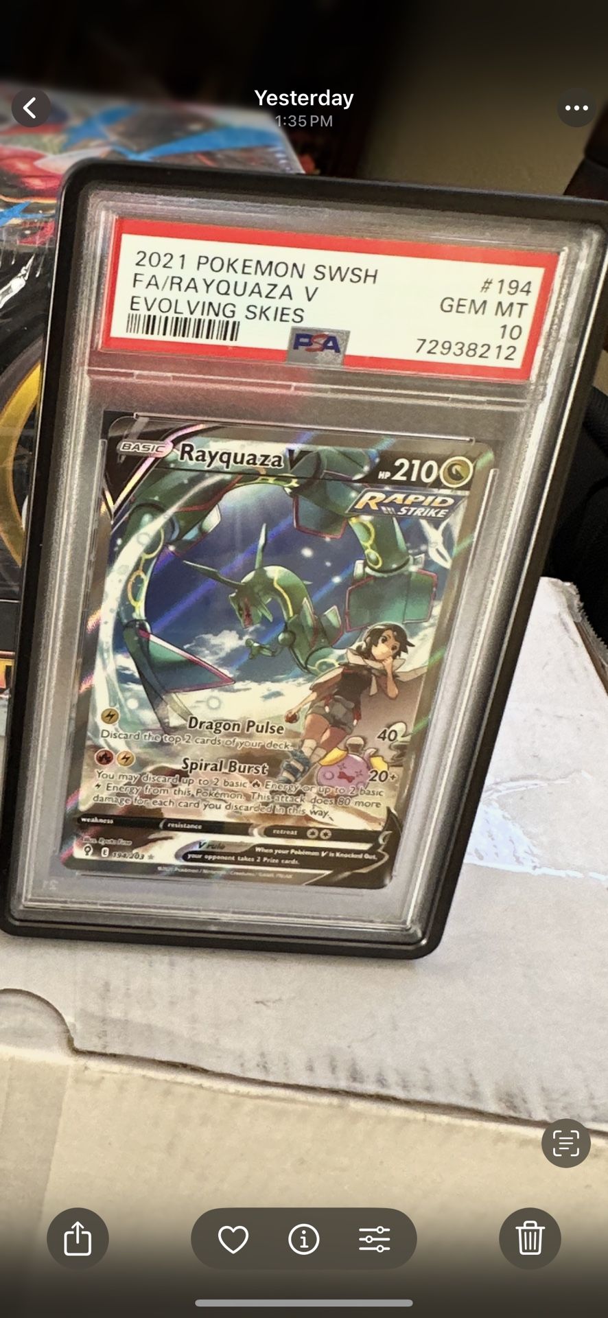 Rayquaza V Psa 10