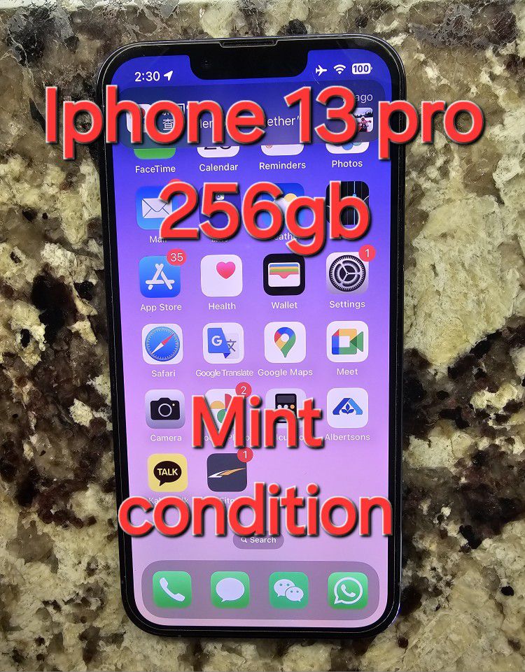 Unlocked Apple iPhone 13 Pro 256gb Blue