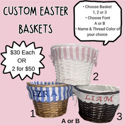 Custom Easter Baskets