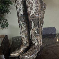 Dan Post High Knee Western Boots 