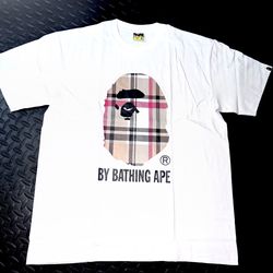 white burberry bape shirt