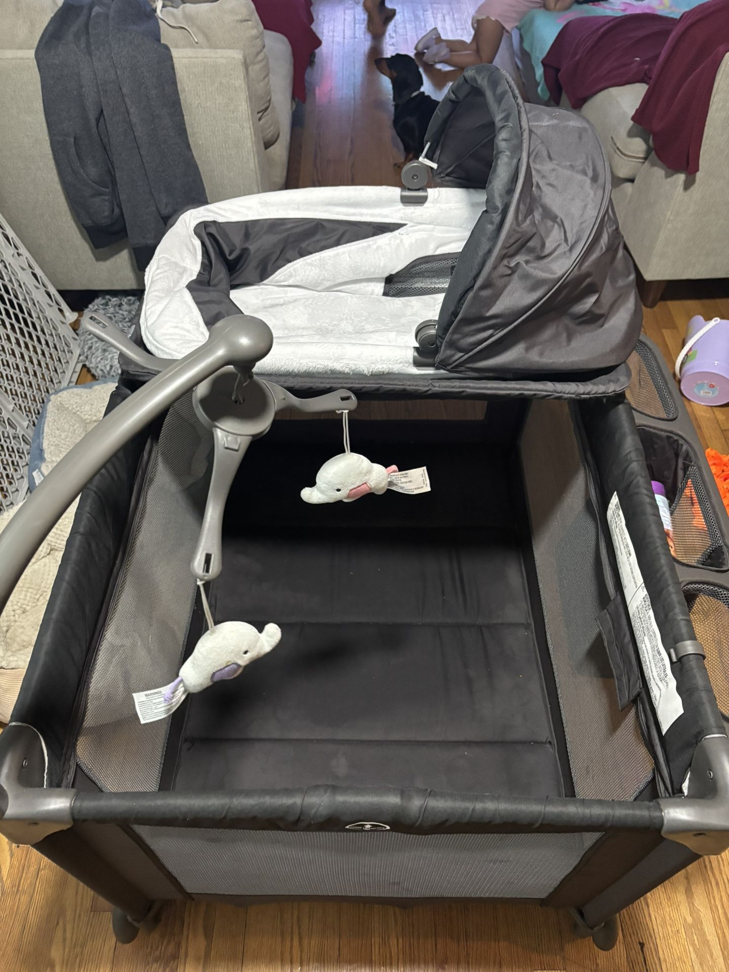 Baby Crib And Diaper Table I’ll Include Baby Carrier