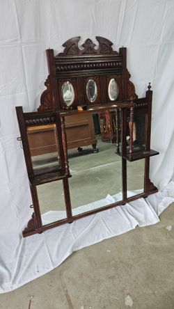 Antique Victorian style mirror