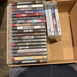 PS3 Games Some Still Sealed Most With Manual 
