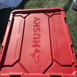✅ Husky 170-Gallon Pro Grip Storage Tote - Red/Black