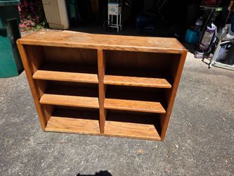 Solid oak bookshelf