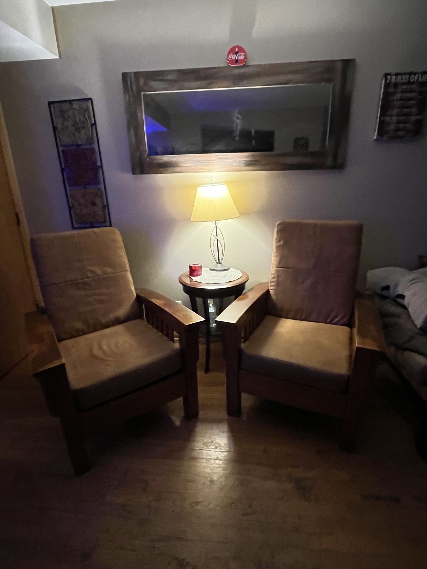 Mission Style Adjustable Recliner 