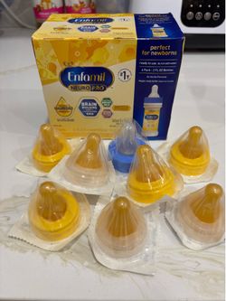 Enfamil ready to drink 2oz formula 6pk and nipples