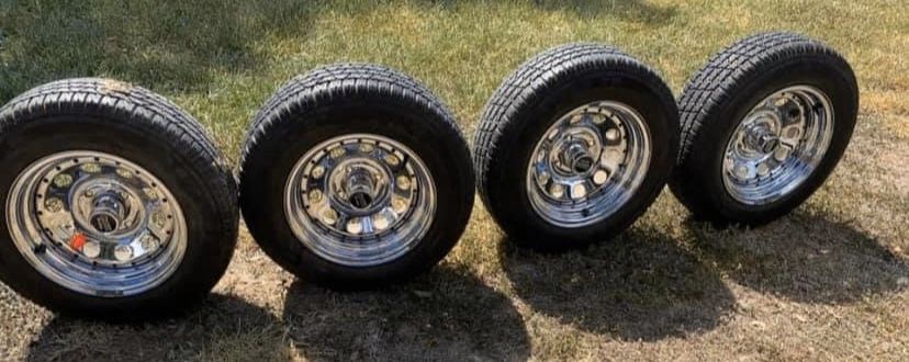 Make a serious offer/ 4 lug set / mint condition rims and tires