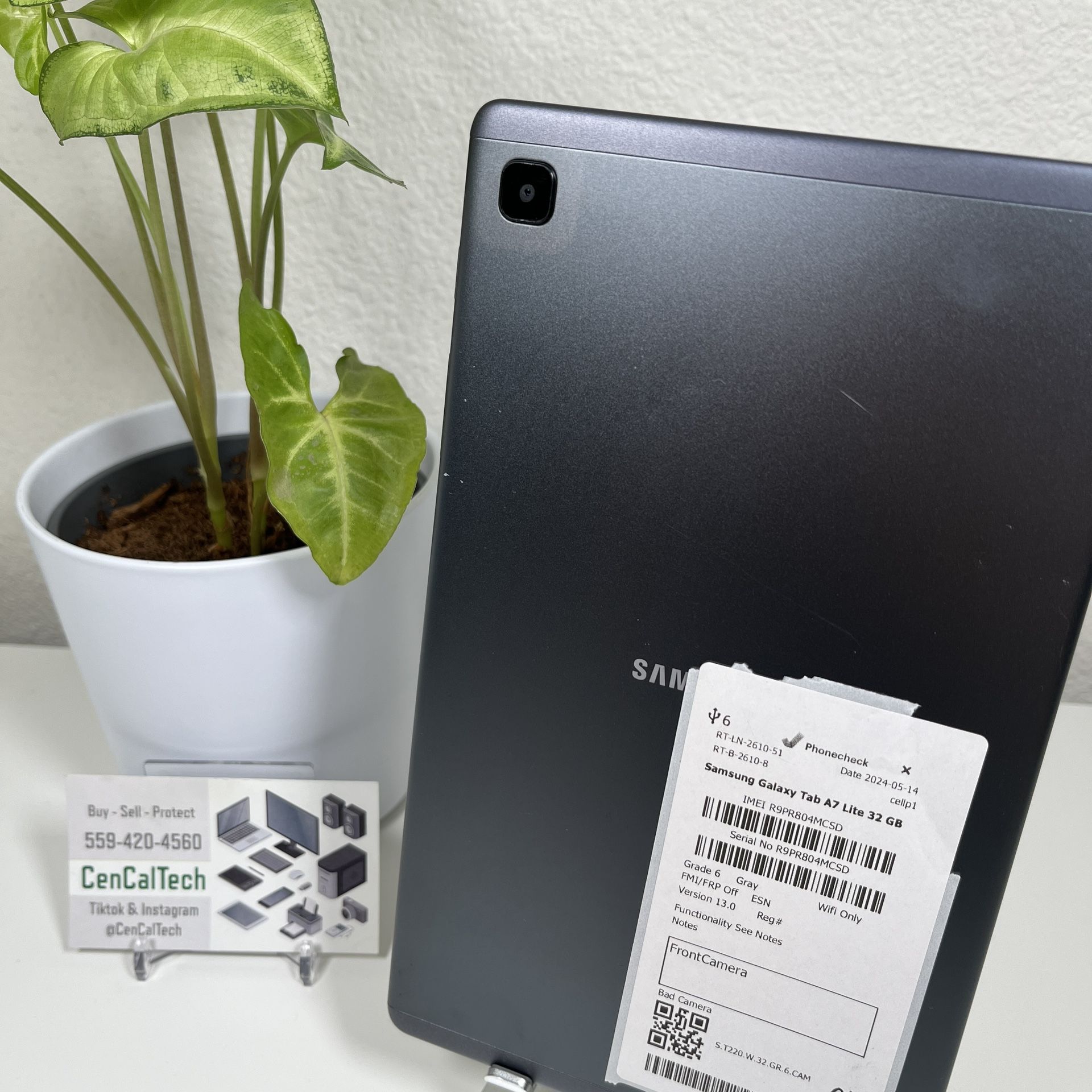 2021 Samsung Galaxy Tab A7 Lite 32 GB Cameras dont work. In Good Condition 