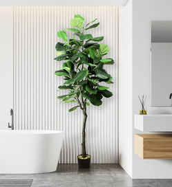6 Ft Faux Fiddle Leaf Fig Tree