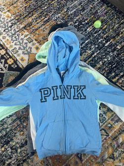 7 Victoria’s Secret Pink, Zipper Hoodies Size XS