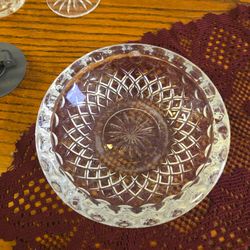 Clear Cut Crystal Glass Bowl
