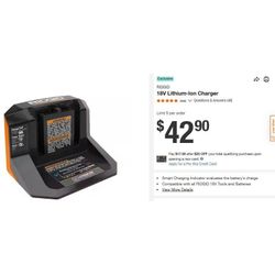 NEW Ridgid 18V Charger