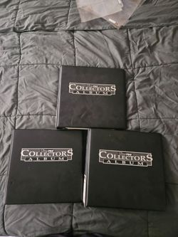 Set of 3 Ultra Pro Collector’s Album Binders for Trading Cards. 200 Plus Blank Pages