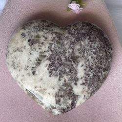 Lepidolite Heart 