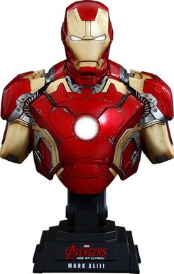 Iron Man Mark XLIII Marvel Quarter Scale Collectible Bust by Hot Toys