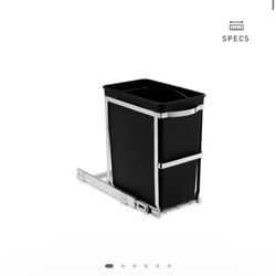 Simple Human 30 L Under The Counter Pull Out Can 