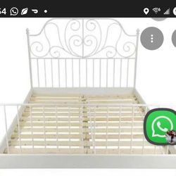 Ikea Metal White Bed Frame