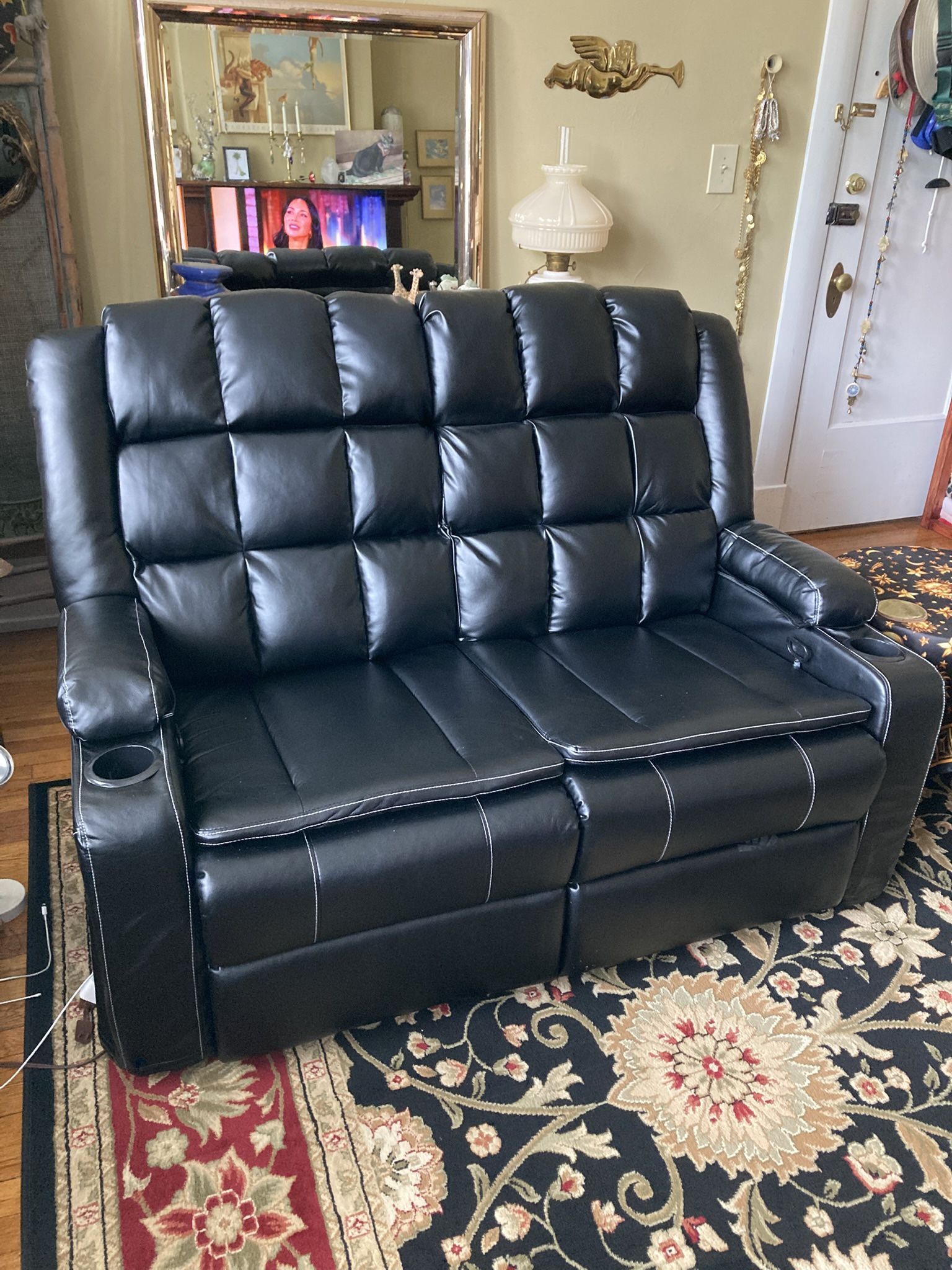 Brand New Loveseat Recliner for Smaller Spaces Or RV’s.  How About An Offer