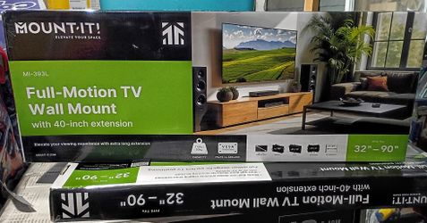 BRAND NEW Mount-It! Full Motion TV Wall Mount – Extends 40” – Fits TVs Up to 90”