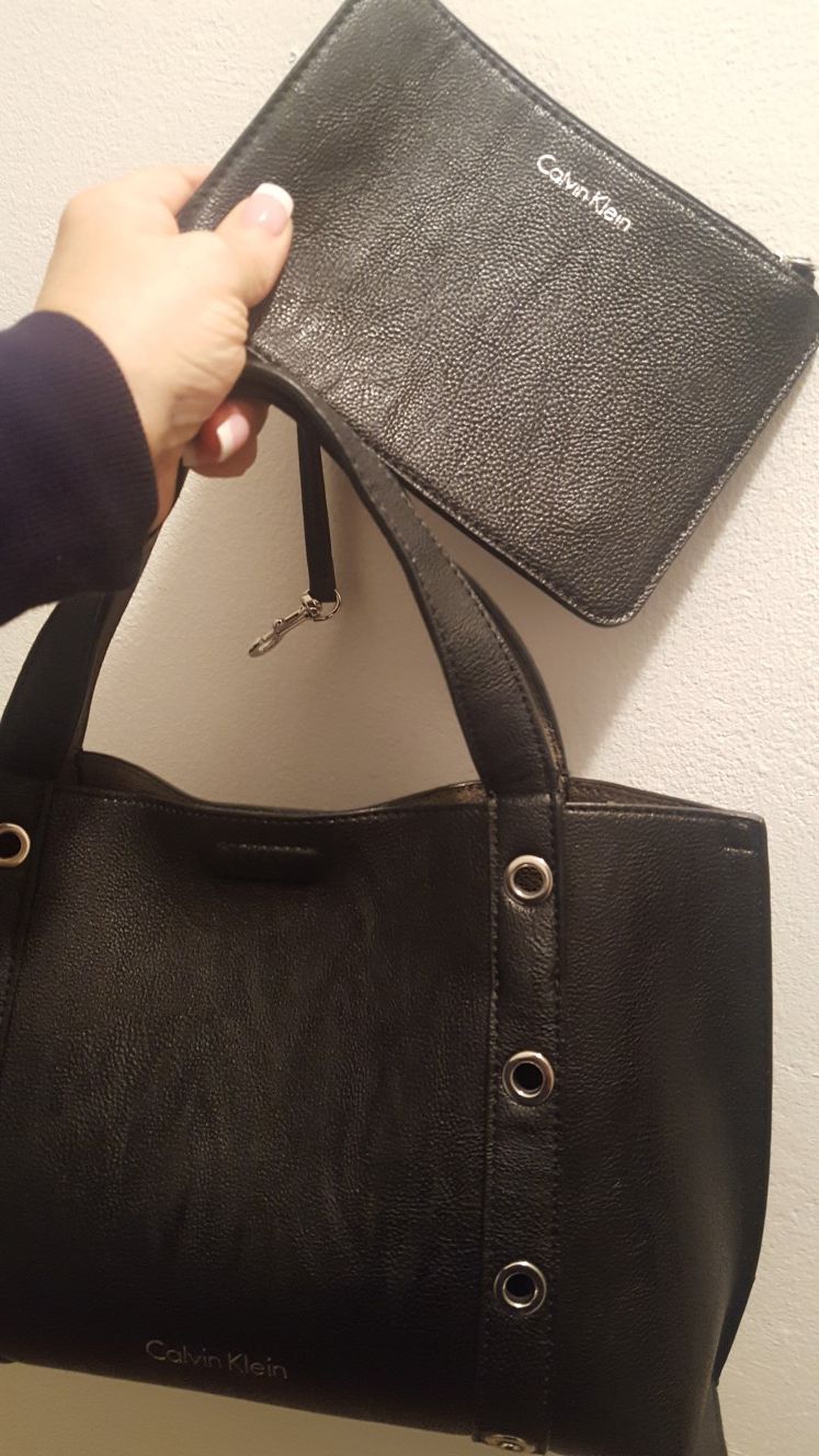 Black CK Purse and Wallet