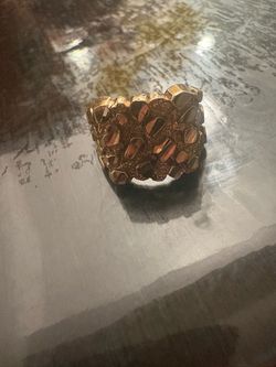 10K chunky nugget ring