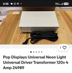 Pop Displays Universal Neon Light