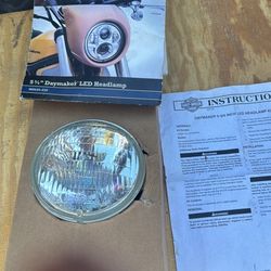 Harley Head Light.  Motorcycle 