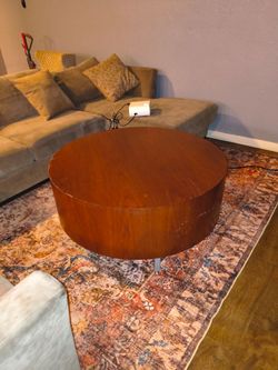 Modern circular accent table