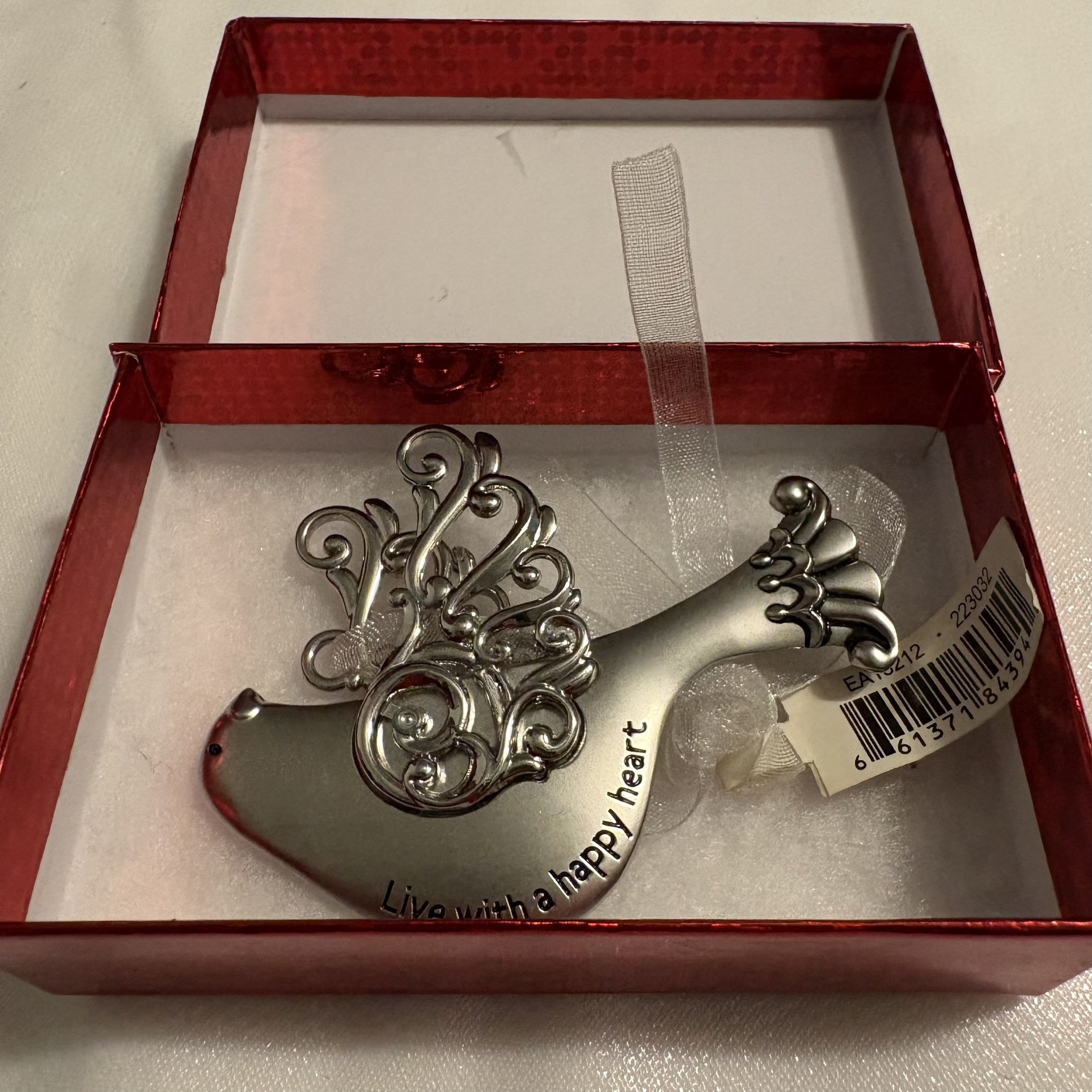 Silver Bird Ornament